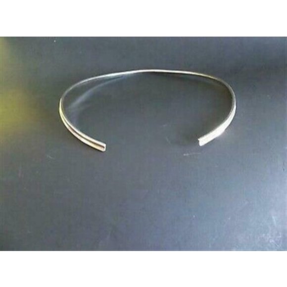 Sterling Silver Necklace Bib Collar 925 Heavy Sleek Design - Picture 4 of 6